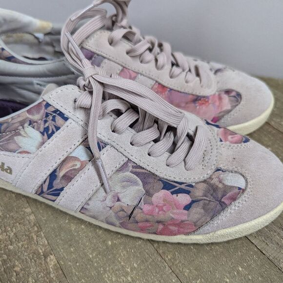 Gola x Liberty Bullet PJ Sneakers Size 6 Floral Print - Picture 3 of 10